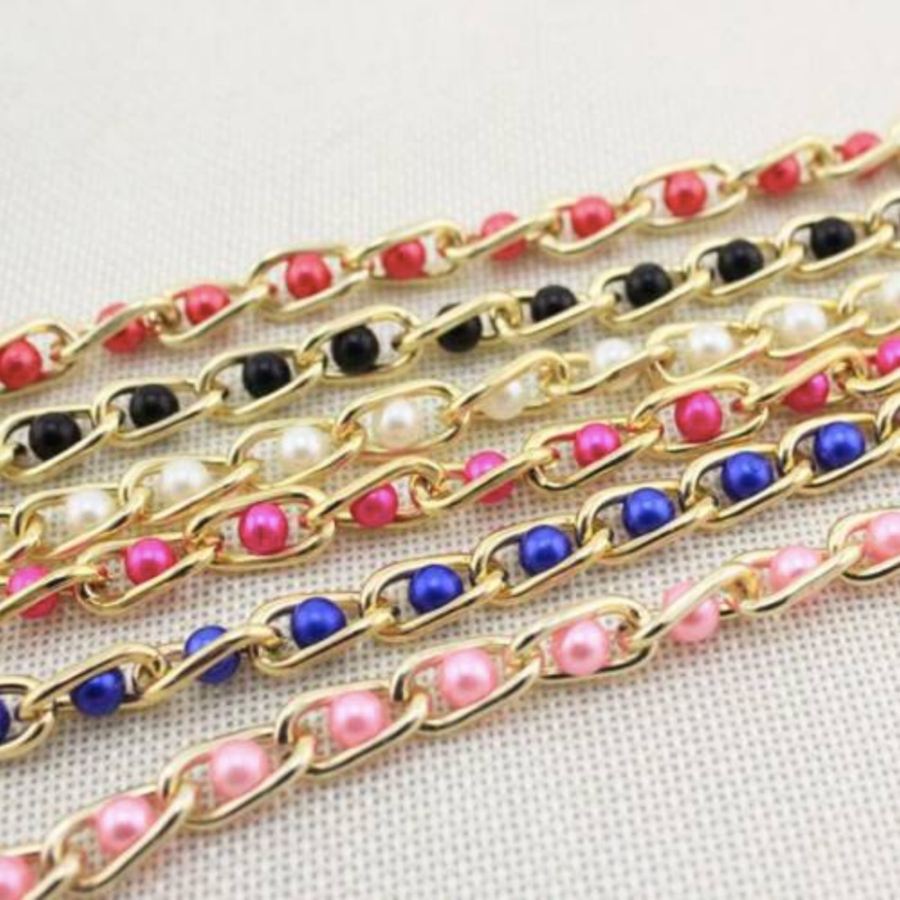 Gold Beaded Chain Belt - Picture 3 of 5